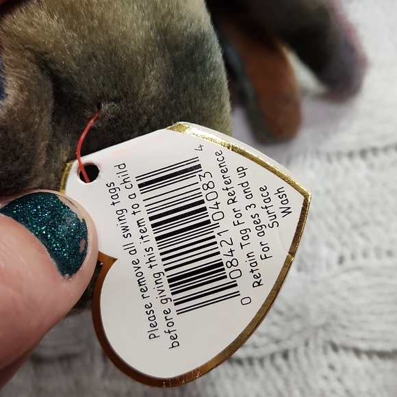 🕸Vintage Ty Beanie Baby Original Claude 1996 Tie Dye  Crab - Picture 11 of 11